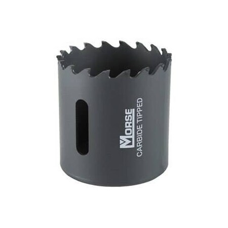 Morse 157223 MHST Hole Saw, 1-3/8 in dia, 1-15/16 in D Cutting, Tungsten Carbide Tip Cutting Edge, 5/8-18 MHST22